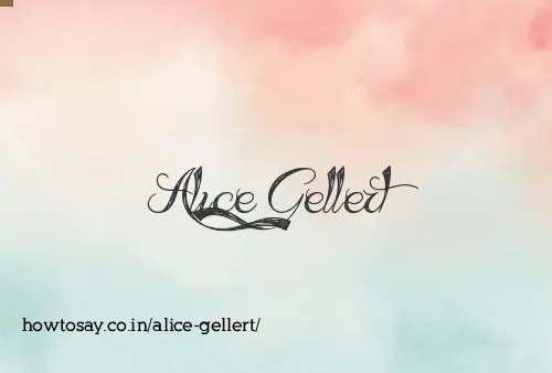 Alice Gellert