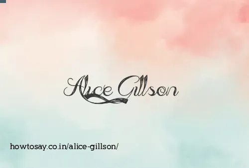 Alice Gillson