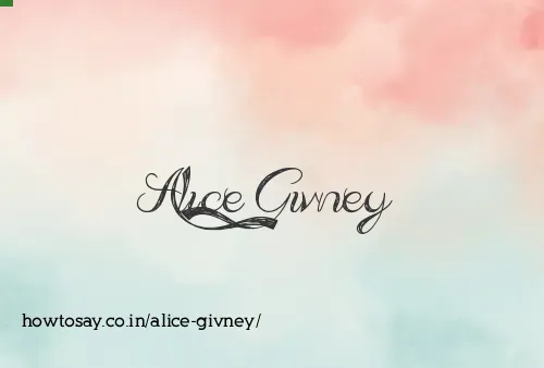 Alice Givney