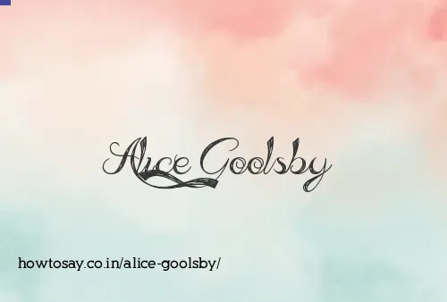 Alice Goolsby