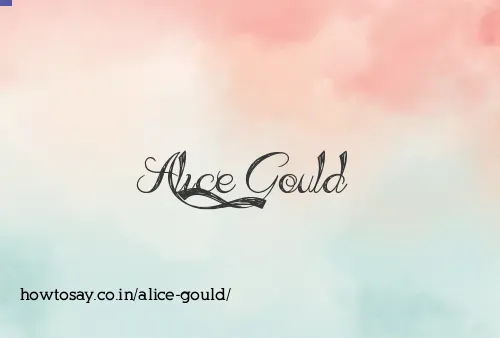 Alice Gould