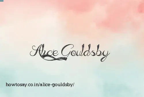 Alice Gouldsby