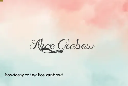 Alice Grabow