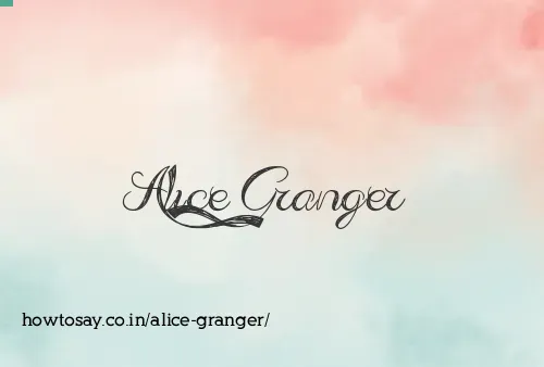 Alice Granger
