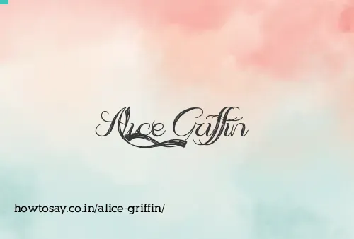 Alice Griffin