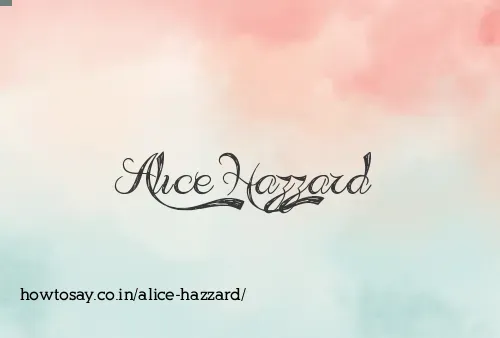 Alice Hazzard