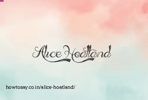 Alice Hoatland