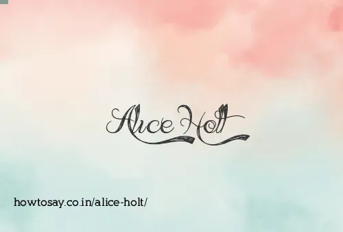 Alice Holt