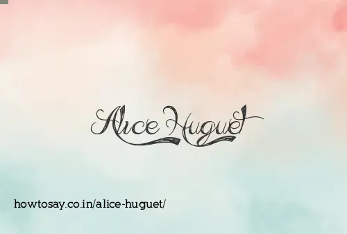 Alice Huguet