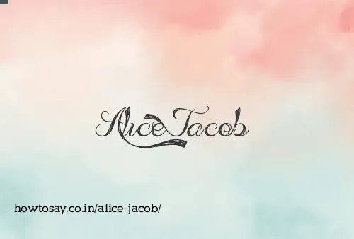 Alice Jacob