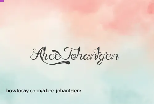 Alice Johantgen