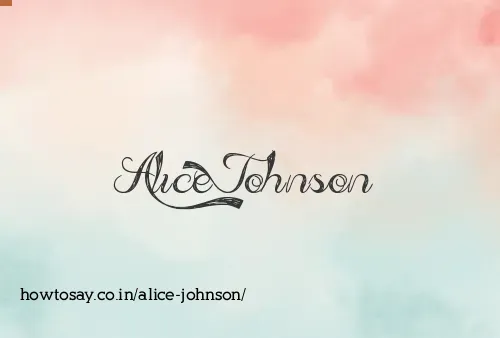 Alice Johnson