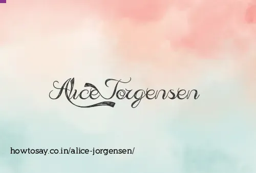 Alice Jorgensen