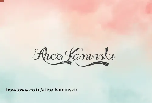 Alice Kaminski