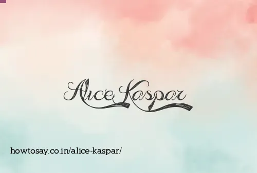 Alice Kaspar