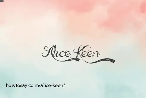 Alice Keen