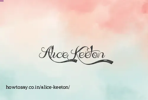 Alice Keeton
