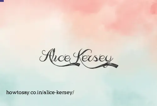 Alice Kersey