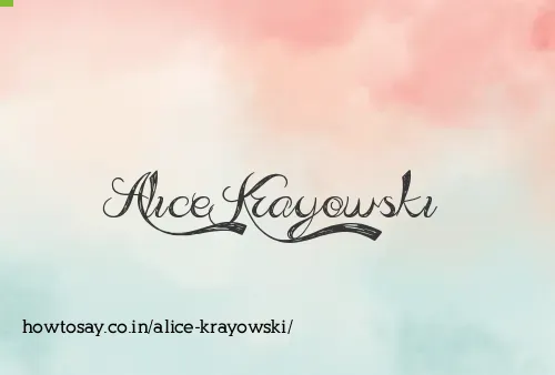 Alice Krayowski