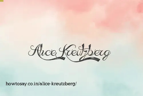 Alice Kreutzberg