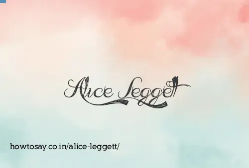 Alice Leggett