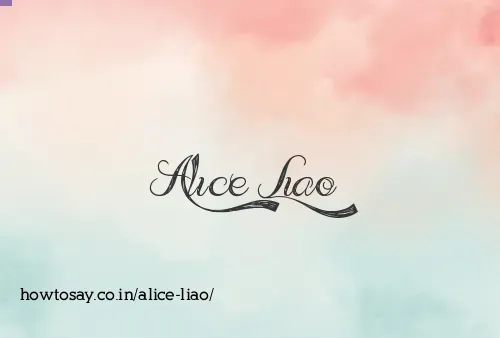 Alice Liao
