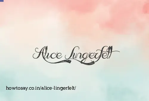Alice Lingerfelt