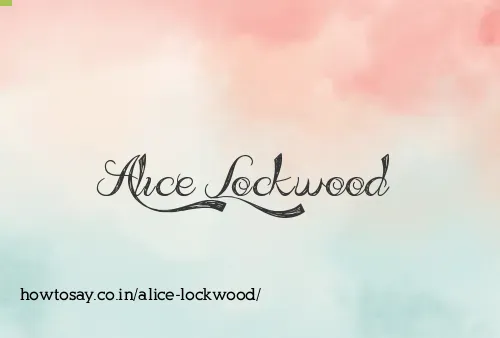 Alice Lockwood
