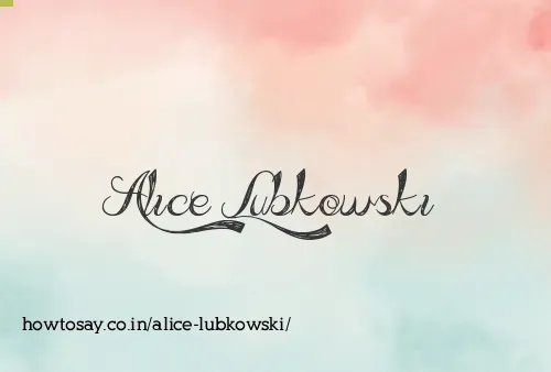 Alice Lubkowski