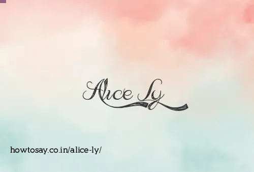 Alice Ly