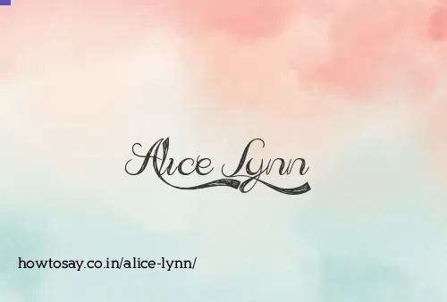 Alice Lynn