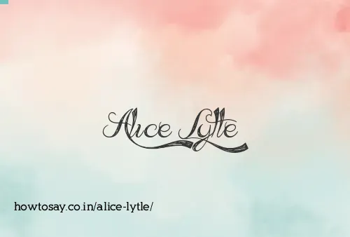 Alice Lytle