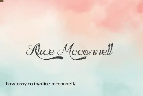 Alice Mcconnell