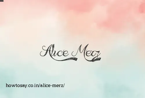 Alice Merz