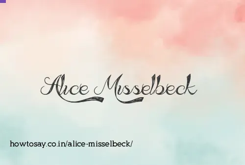 Alice Misselbeck