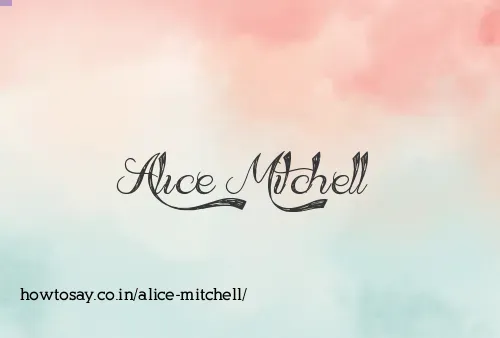 Alice Mitchell