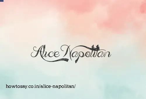 Alice Napolitan