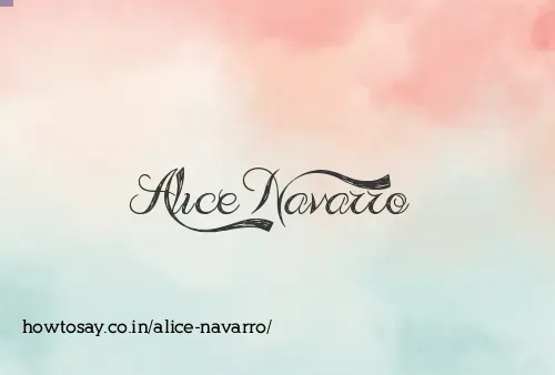Alice Navarro