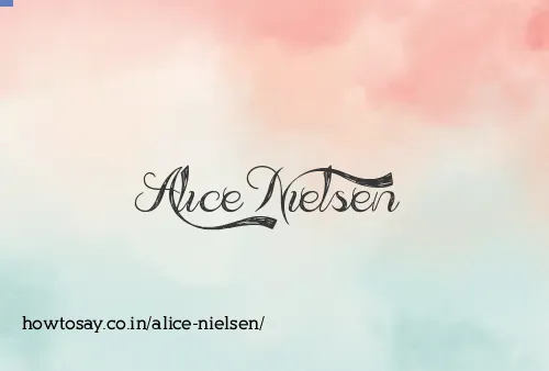 Alice Nielsen