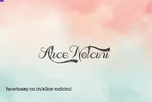 Alice Nolcini