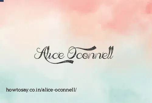 Alice Oconnell
