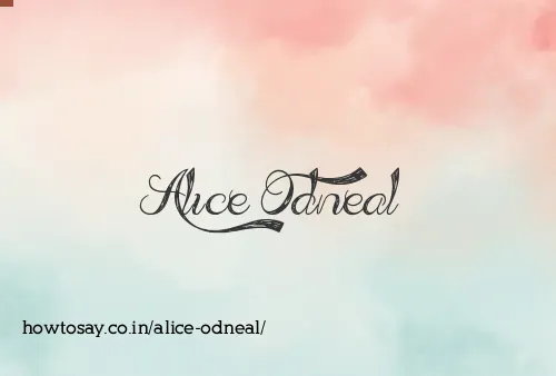 Alice Odneal