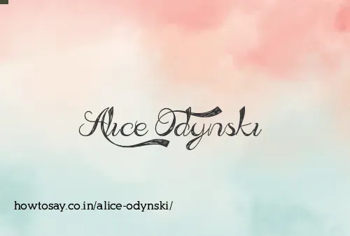 Alice Odynski