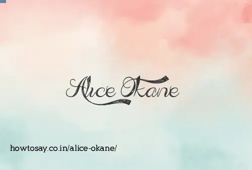 Alice Okane
