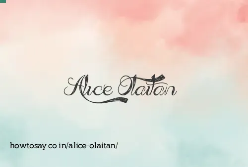 Alice Olaitan