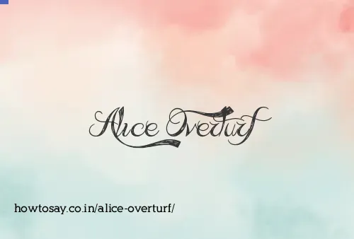 Alice Overturf