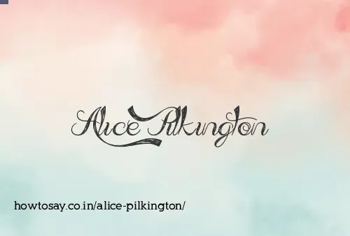 Alice Pilkington