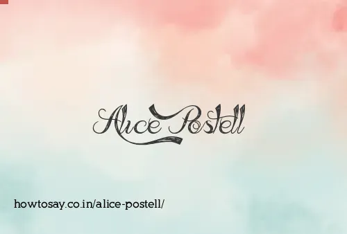 Alice Postell
