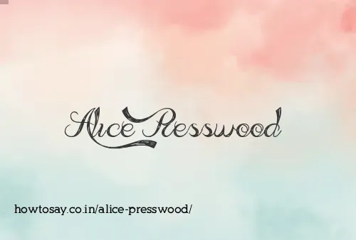 Alice Presswood