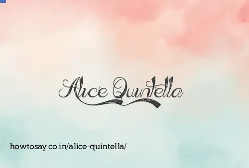 Alice Quintella